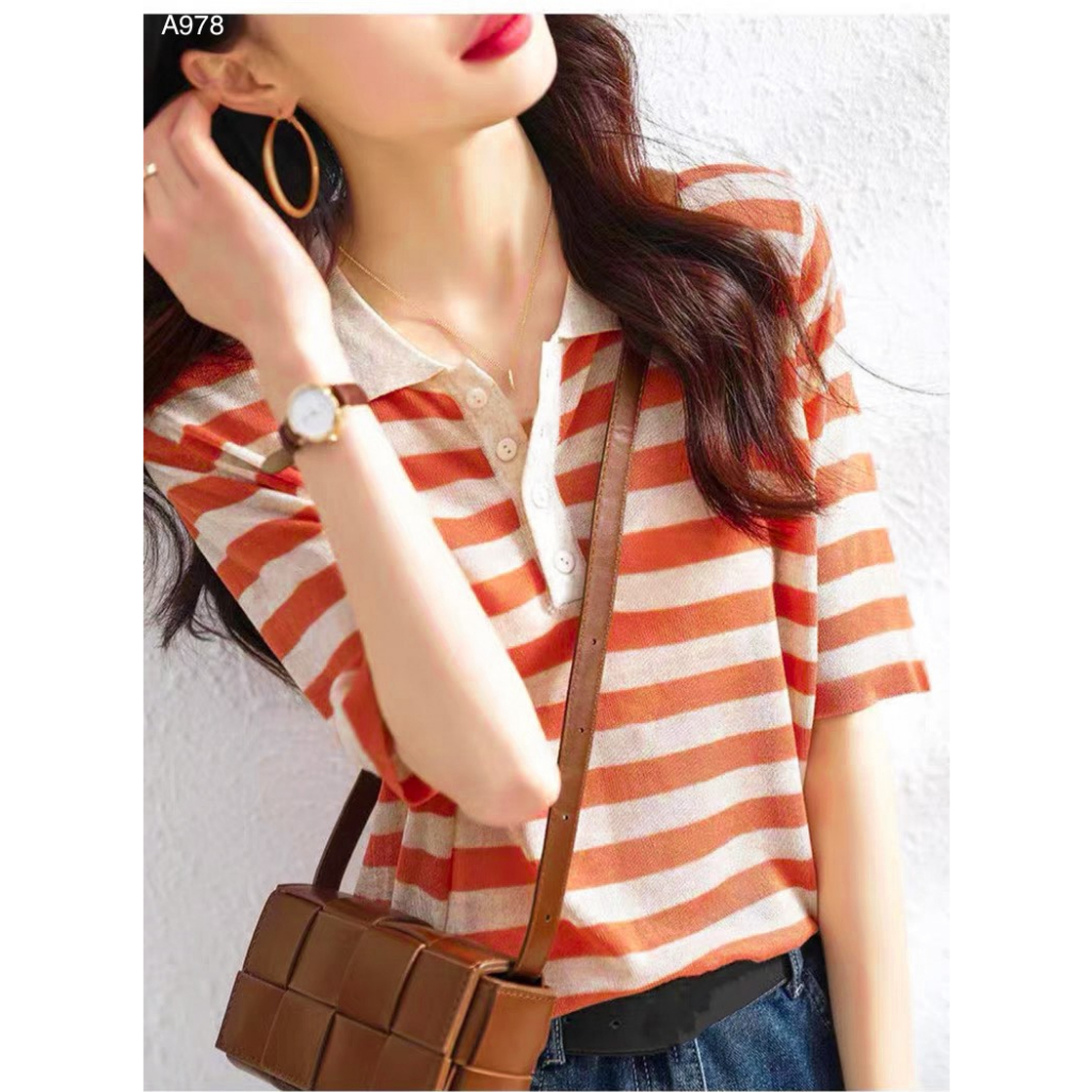 Áo len thỏ sợi dư mềm đẹp dáng polo A978
