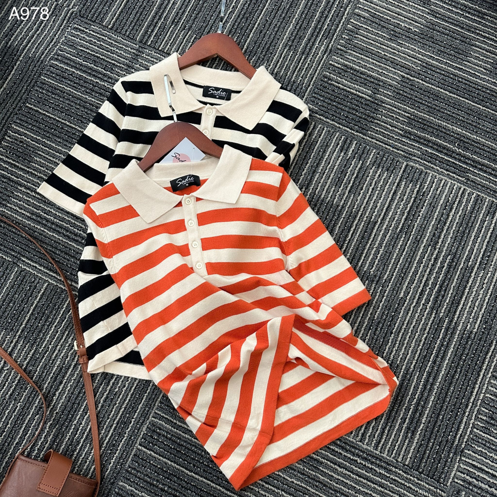 Áo len thỏ sợi dư mềm đẹp dáng polo A978