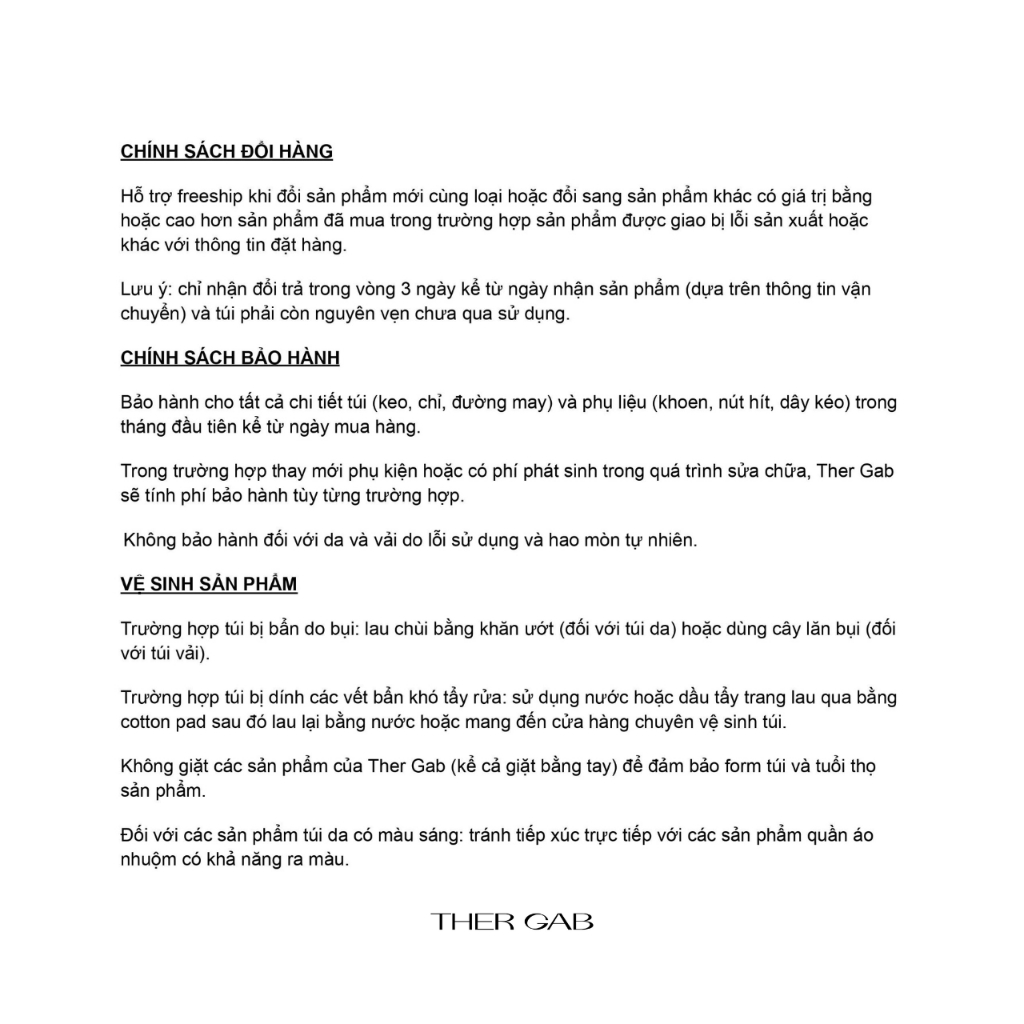 Túi Vỏ Sò Ther Gab