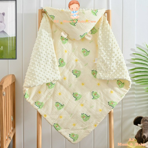 Ủ Xô Muslin Hạt Đậu Trần Bông Hàng Chính Hãng Sơ Sinh AZ Mềm Mại Ấm Áp Kích Thước 85*85cm - HT660