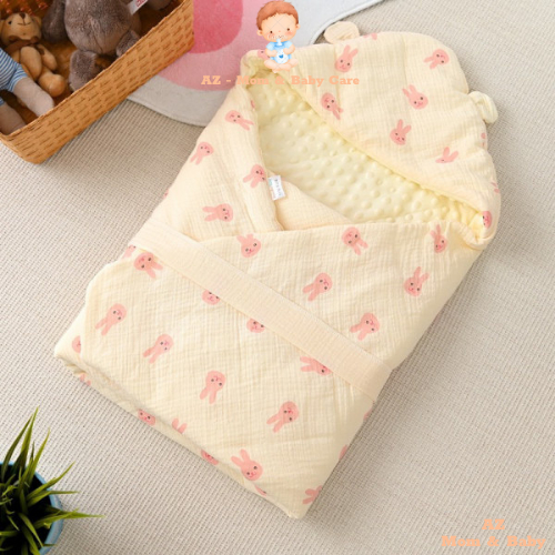 Ủ Xô Muslin Hạt Đậu Trần Bông Hàng Chính Hãng Sơ Sinh AZ Mềm Mại Ấm Áp Kích Thước 85*85cm - HT660