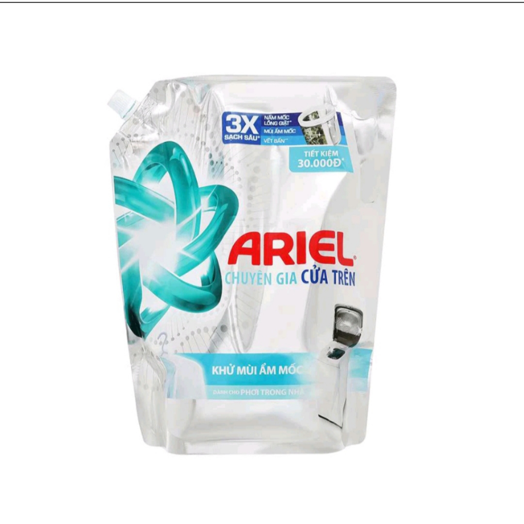 Nước giặt ARIEL khử mùi ẩm mốc/ Túi 1,8kg