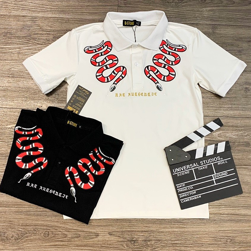 Áo thun nam POLO thêu r.ắ.n ĐỎ chữ nhật mẫu mới vải đẹp thời trang nổi bật HABOUTIQUE9