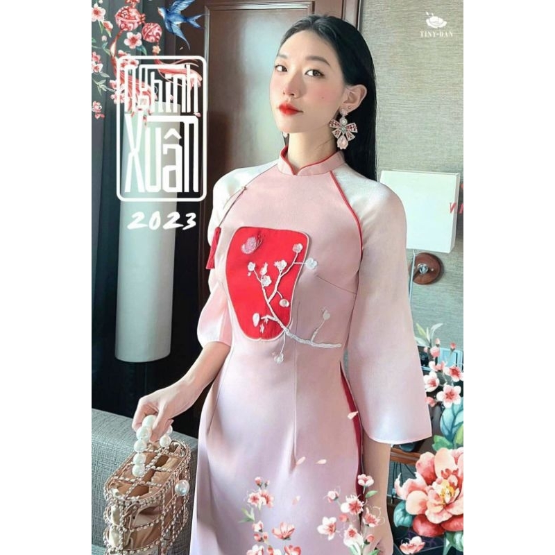 Áo dài mẹ và bé  💝FREESHIP💝 áo dài cách tân cho mẹ và bé lụa lỳ cực đẹp