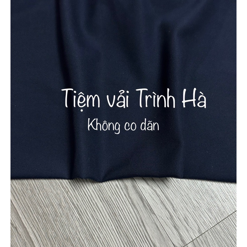 Vải Trình Hà Xanh Đen May Quần Tây Học Sinh - Công Sở Cao Cấp Chất Dày Mịn, Có 2 Loại Vải Siêu Đẹp