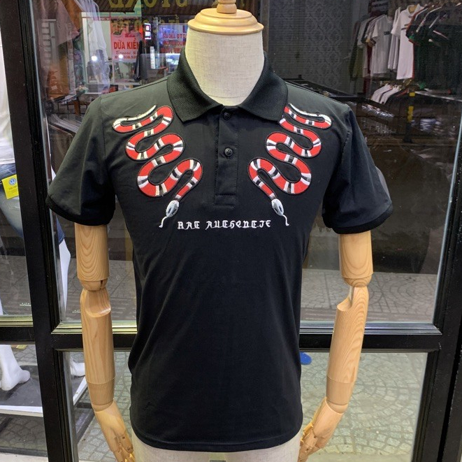 Áo thun nam POLO thêu r.ắ.n ĐỎ chữ nhật mẫu mới vải đẹp thời trang nổi bật HABOUTIQUE9