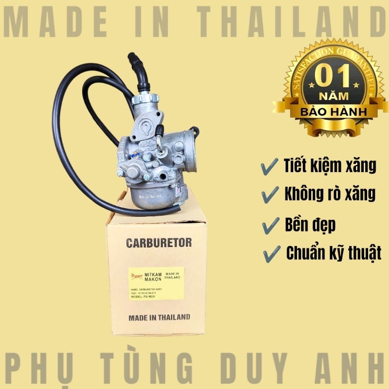 Bộ chế hoà khí Mitkam Makon cho xe Wave Rs 100 - Dream -Alpha