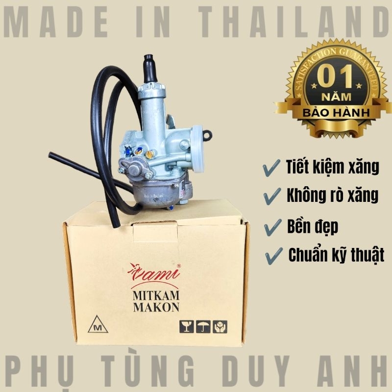 Bộ chế hoà khí Mitkam Makon cho xe Wave Rs 100 - Dream -Alpha