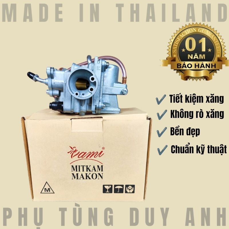Bộ chế hoà khí Mitkam Makon cho xe Wave Rs 100 - Dream -Alpha