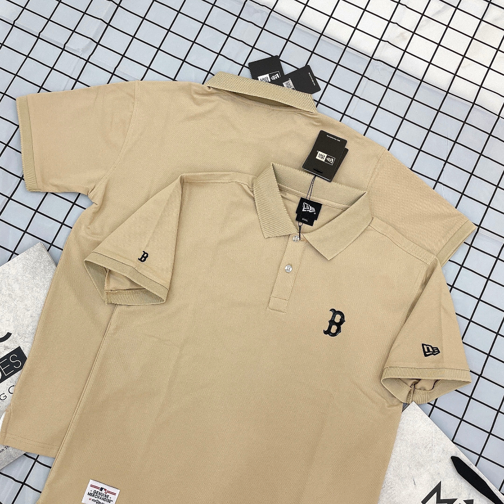 - ÁO NEW ERA - POLO LOGO *B* - NÂU NHẠT - CODE: 13718757