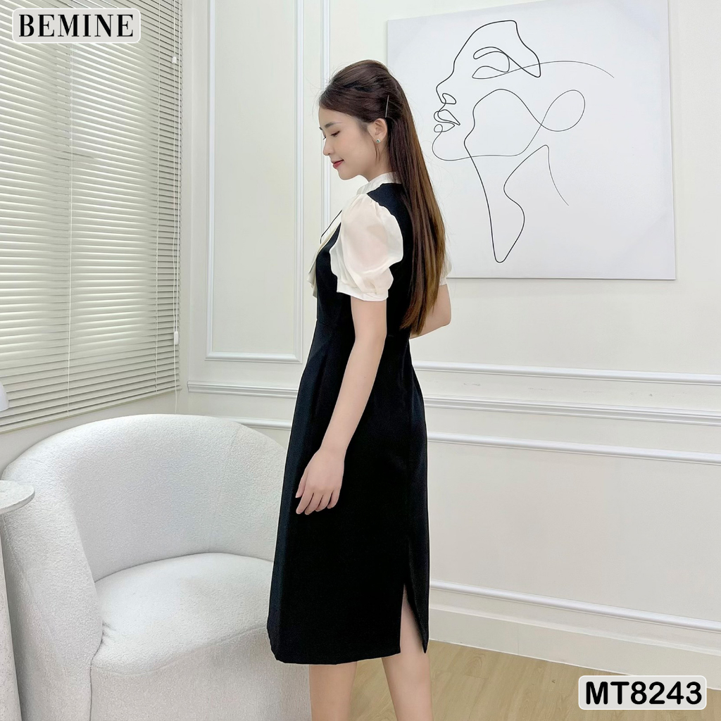 Đầm thiết kể cổ bèo tùng xoè BEMINE MT8243