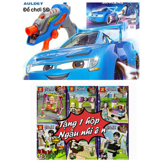 đồ chơi tay đua siêu hạng 222011 ( xanh dương )- tặng 1 hộp lego