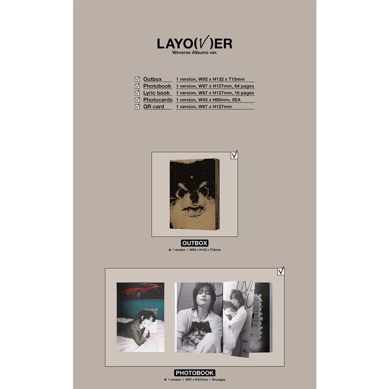 ALBUM V BTS - Layover Nguyên Seal Chính Hãng
