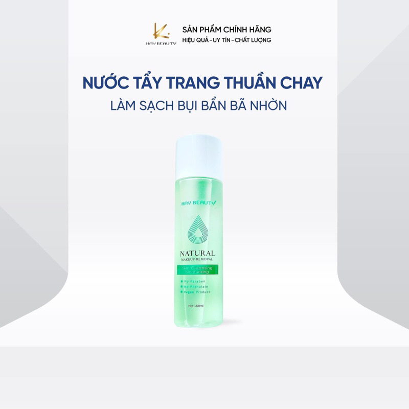 NƯỚC TẨY TRANG THUẦN CHAY KAY BEAUTY