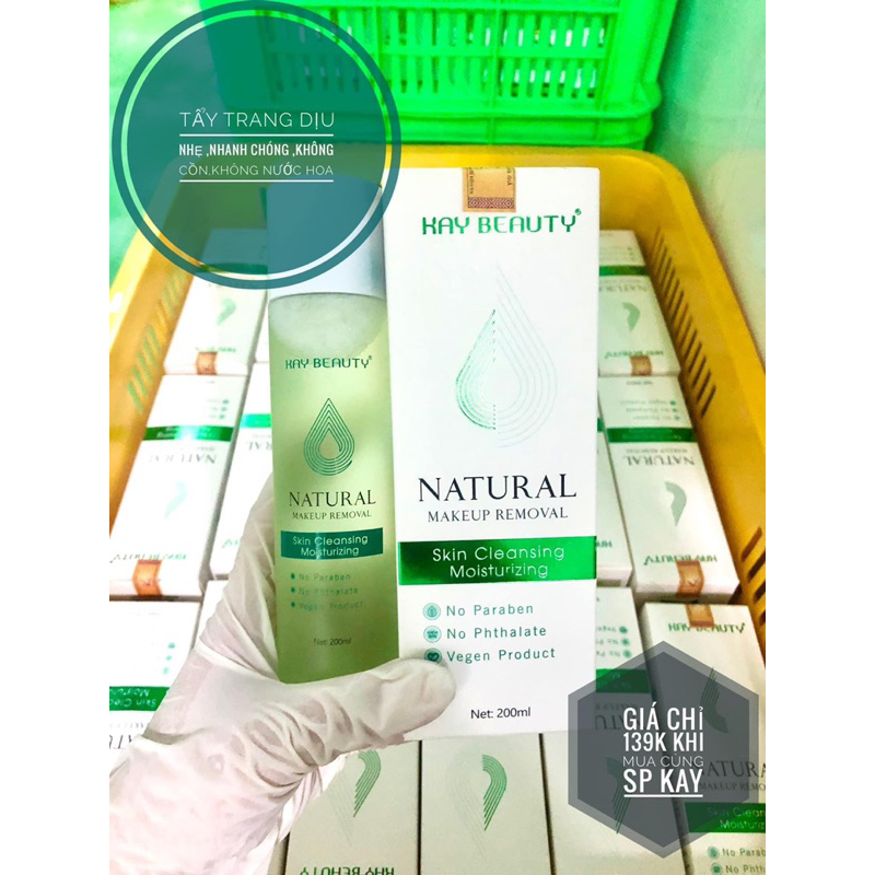 NƯỚC TẨY TRANG THUẦN CHAY KAY BEAUTY