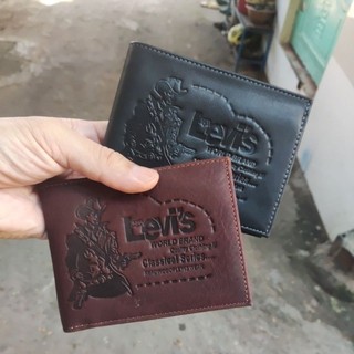 Ví da nam xuất khẩu levi's da thật 100%