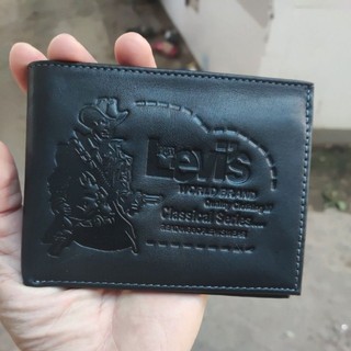 Ví da nam xuất khẩu levi's da thật 100%