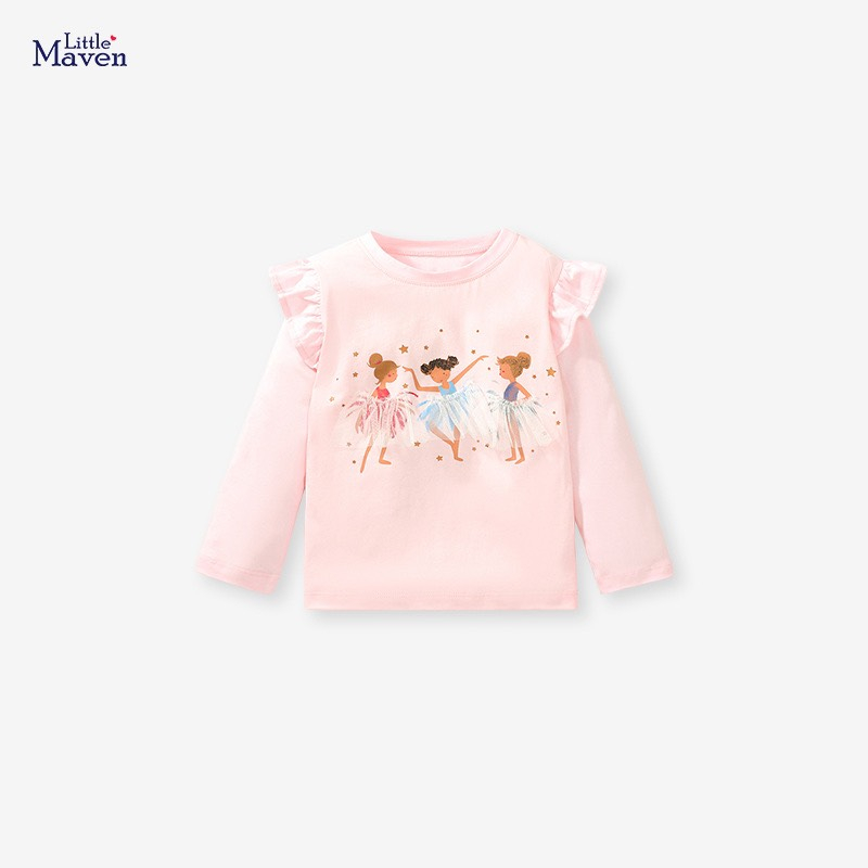 Áo Thun Dài Tay Cotton Nhiều Mẫu Cho Bé Gái Mẫu Mới 2023 P1 - Jumping Beans Official Store