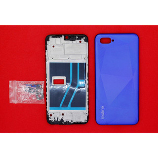 Vỏ bộ full Realme C2 (gồm: lưng, xương, vành kính camera, kính sau camera, phím hông) new zin