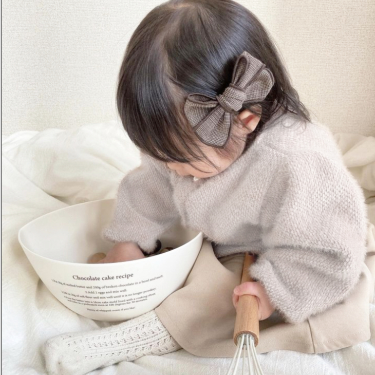 Áo cardigan lông tay bồng cao cấp Aosta ấm áp made in Korea cho bé gái 10-25kg thời trang trẻ em BABYKOREA