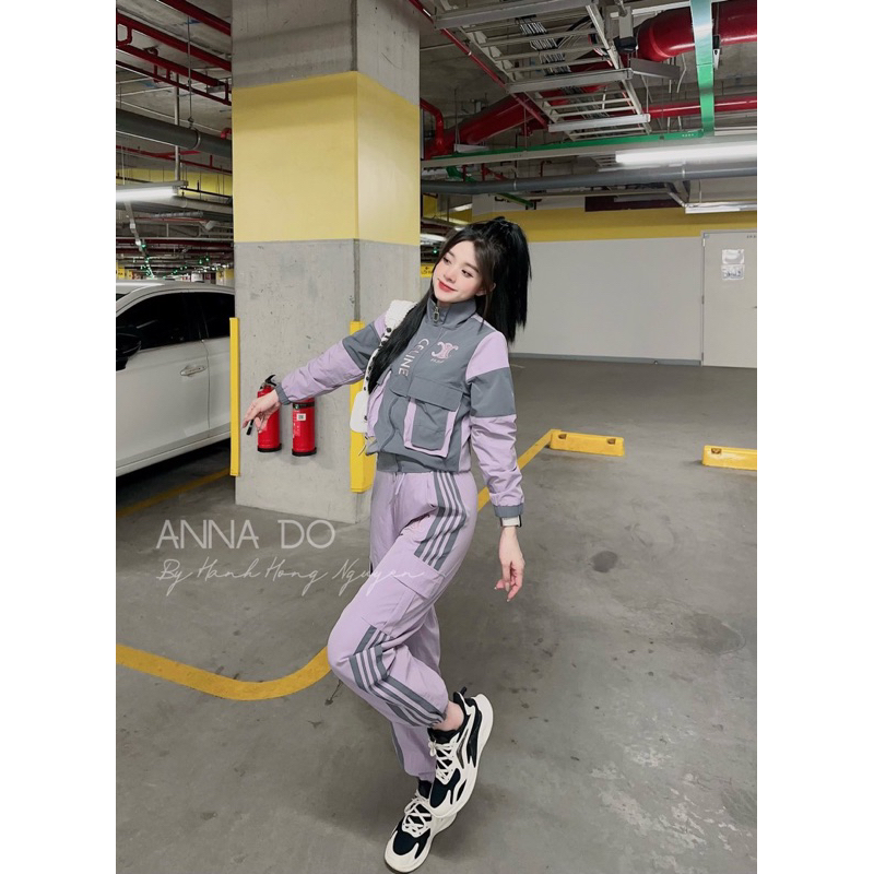 Sét bộ gió thể thao satin túi hộp