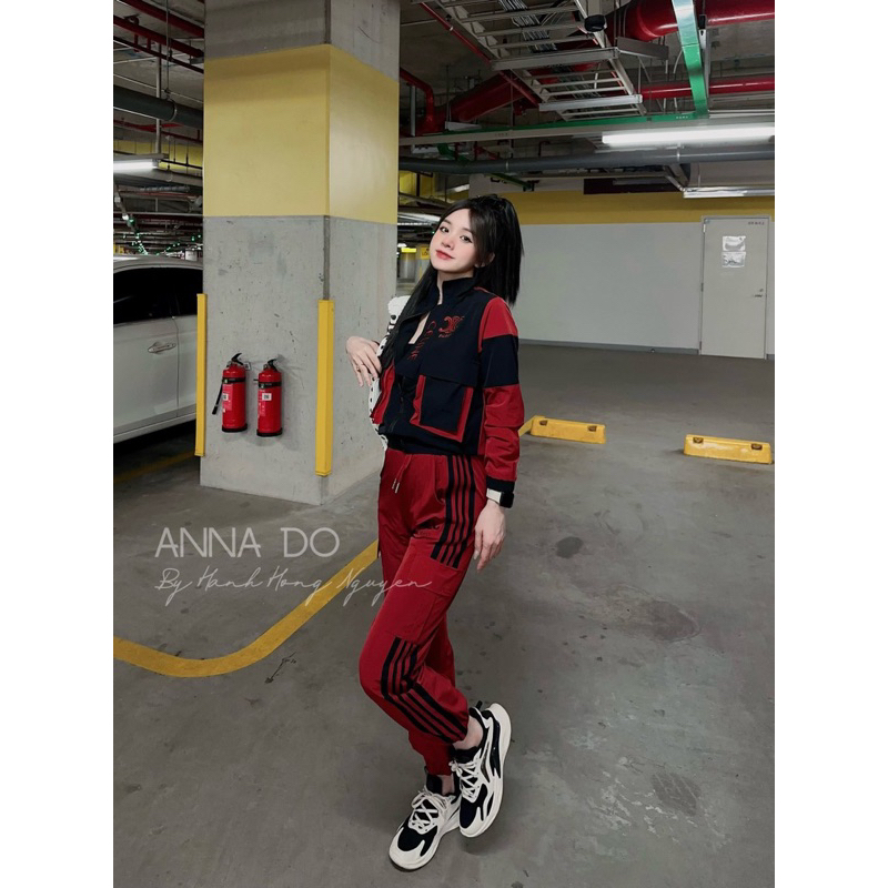 Sét bộ gió thể thao satin túi hộp