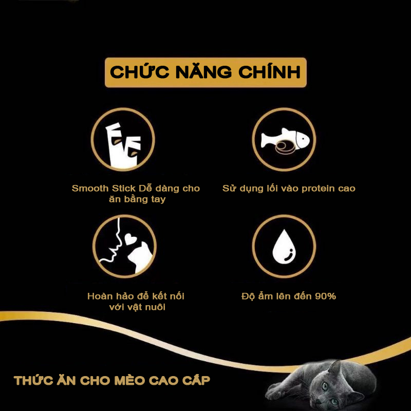 60 gói súp thưởng chó mèo siêu ngon bổ rẻ