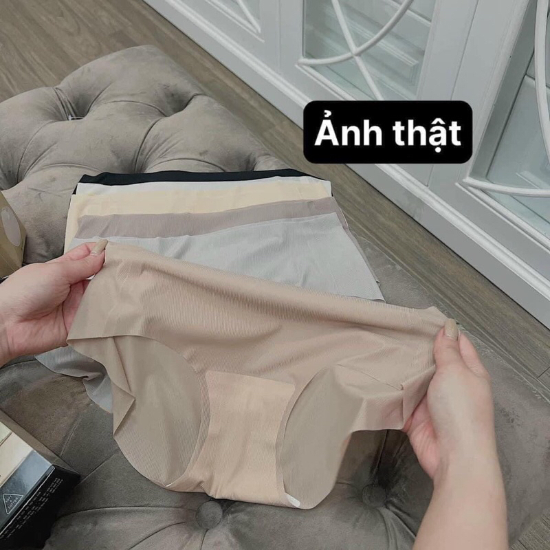 Quần su thạch sét 6 cái,quần tàng hình Quần Lót Nữ Su Thạch Băng Lụa Kháng Khuẩn Siêu Tàng Hình
