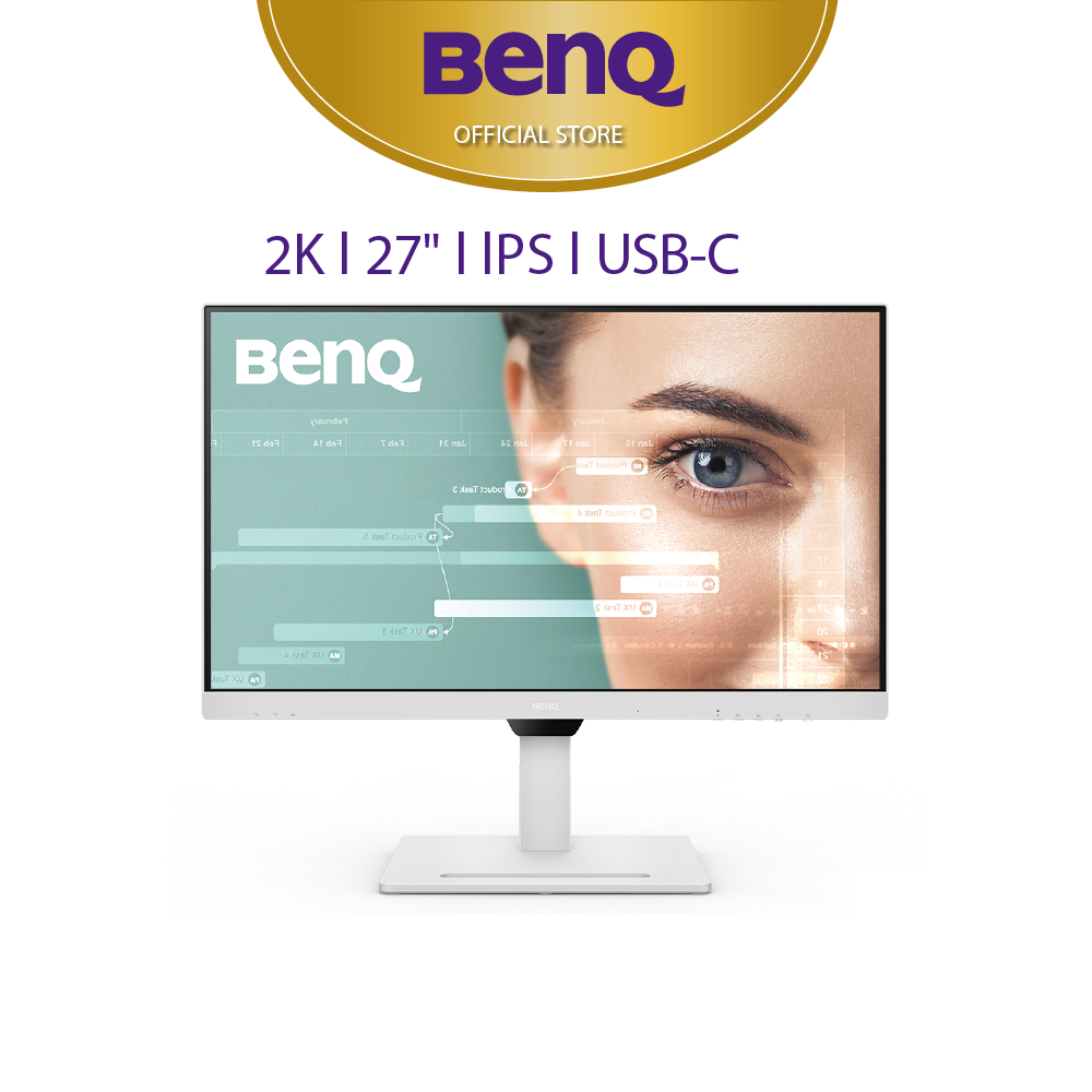 Màn hình máy tính BenQ GW2790QT bảo vệ mắt công thái học 27 inch 2K QHD USB-C phù hợp làm việc văn phòng và giải trí
