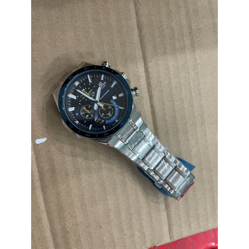 Đồng hồ nam casio edifice eqs-920 dây thép , size 45mm