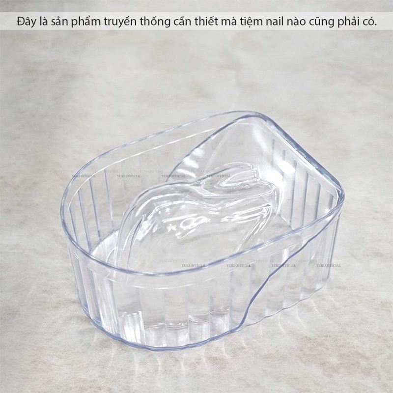 Bát ngâm trong cao cấp - bát ngâm tay pha lê - bát ngâm tay làm móng pha lê - bát ngâm tay cao cấp - phụ kiện đồ nail