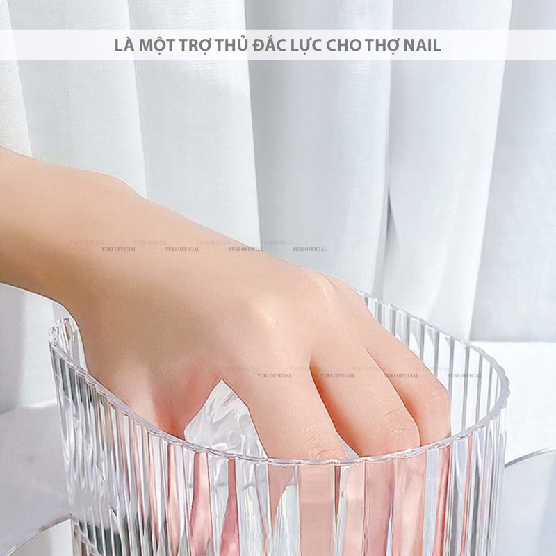 Bát ngâm trong cao cấp - bát ngâm tay pha lê - bát ngâm tay làm móng pha lê - bát ngâm tay cao cấp - phụ kiện đồ nail
