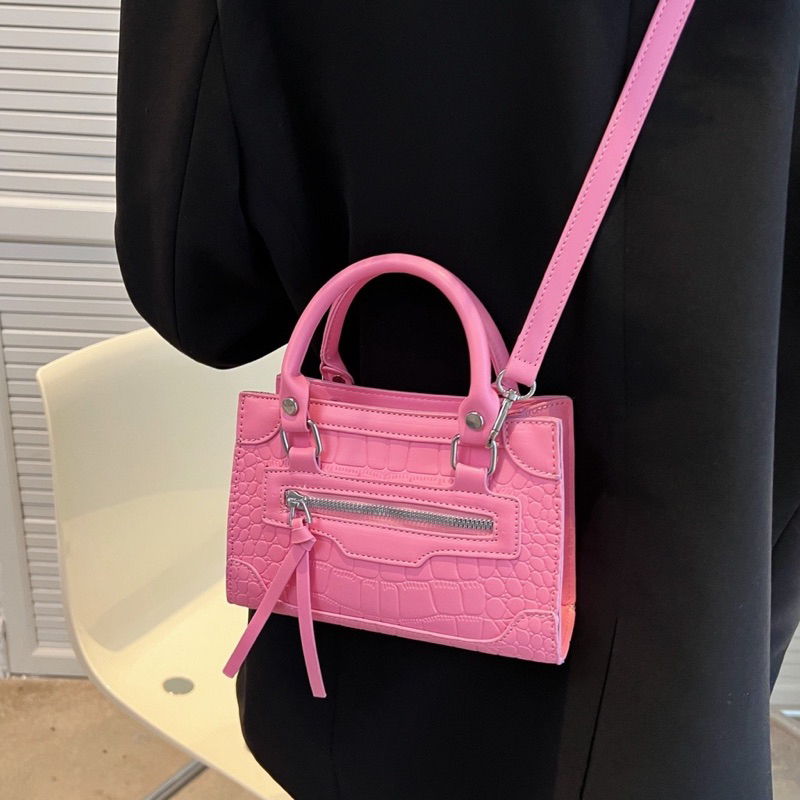 TÚI XÁCH NỮ QUAI XÁCH KÈM DÂY ĐEO CHÉO VÂN CÁ SẤU