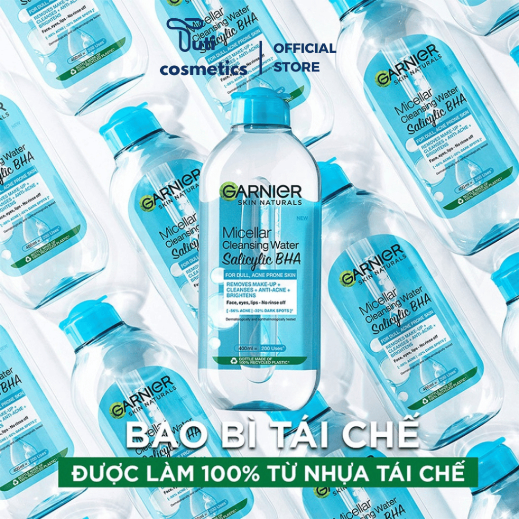 Nước Tẩy Trang Garnier Sạch Sâu Dịu Nhẹ Cho Mọi Loại Da 400ml - TuTi Cosmetics