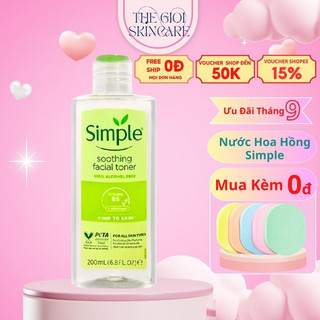 Nước hoa hồng simple làm dịu da & cấp ẩm 200ml