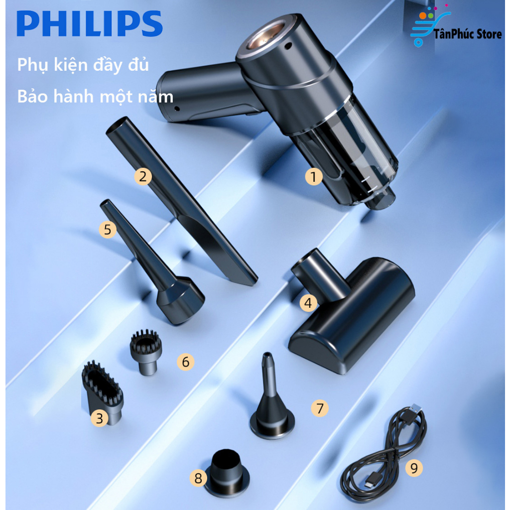 Máy hút bụi cầm tay - Máy hút bụi cầm tay gia đình，10000Pa hút mạnh, Loại bỏ bụi không dây, máy hút bụi không dây