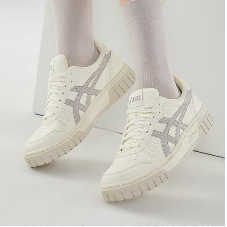 Giày Asics Court MZ đế nâu xám, Giày thể thao nam nữ Asics cổ thấp, đế tăng chiều cao full box bill | BigBuy360 - bigbuy360.vn