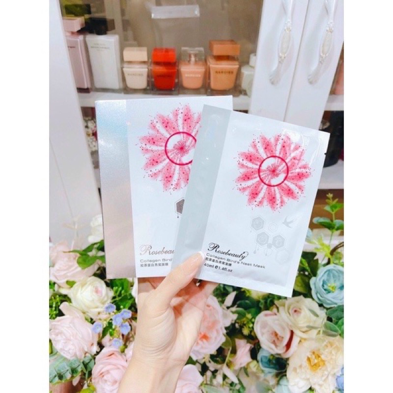 MẶT NẠ YẾN TƯƠI COLLAGEN ROSEBEAUTY - Chính Hãng 250gr