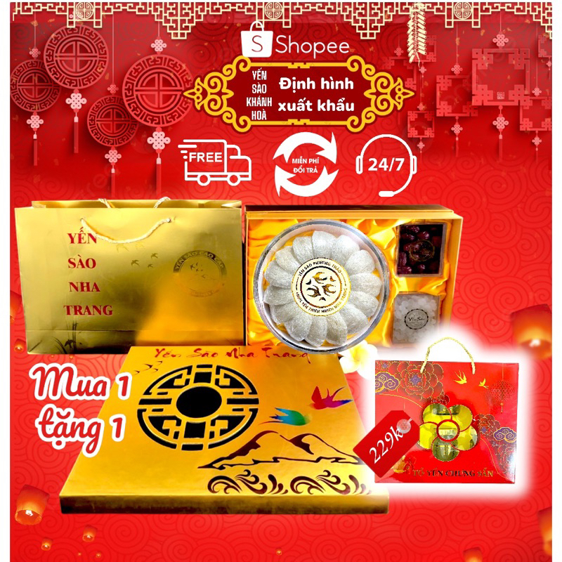 Tổ yến Khánh Hoà định hình chuẩn xuất khẩu ⚡ GIÁ TỐT NHẤT ⚡
