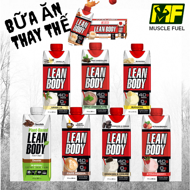 Labrada Leanbody RTD, hộp pha sẵn 1 lần dùng, Bữa ăn thông minh, tiện lợi, Hổ trợ tăng cơ, giảm mỡ, Lean body.
