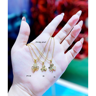 Mặt dây chuyền 3 lá vàng