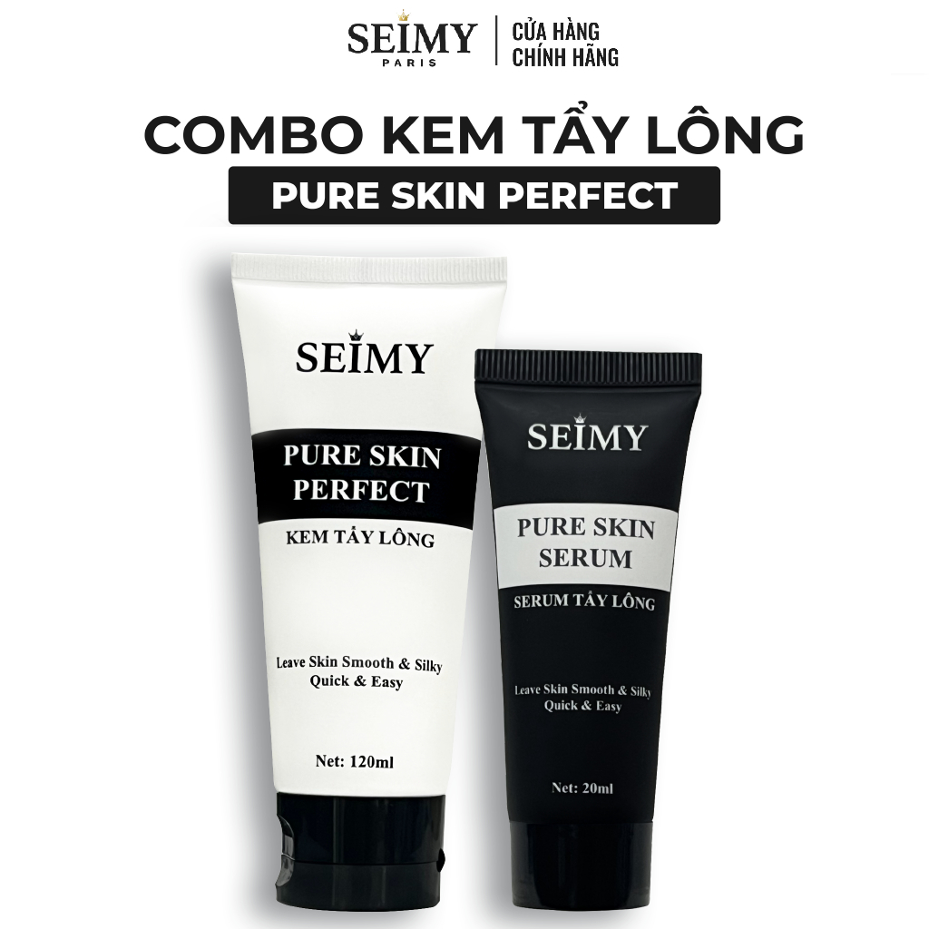 Combo Kem Tẩy Lông Seimy - Pure Skin Perfect 120ml