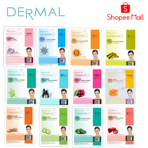 Set 10 miếng Mặt nạ Dermal dưỡng da tinh chất các loại 23g - ngẫu nhiên