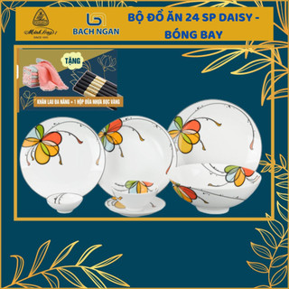 Bộ Chén Dĩa Sứ 24 sản phẩm Họa Tiết Bóng Bay - Gốm sứ cao cấp Minh Long I