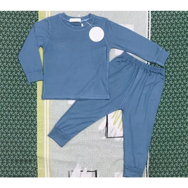 Bộ dài tay thu đông chất len tăm cho bé trai bé gái cổ 2 phân có size đại từ 10-27kg