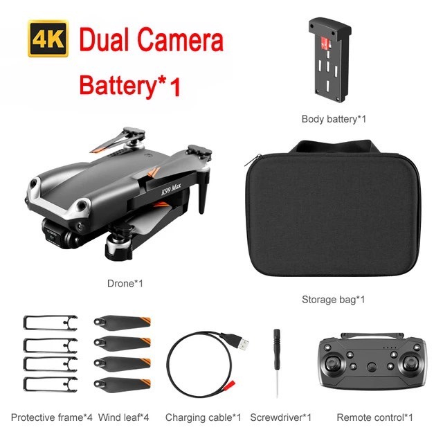 FLYCAM K99 PRO MAX CÓ CẢM BIẾN CHỐNG VA CHẠM.