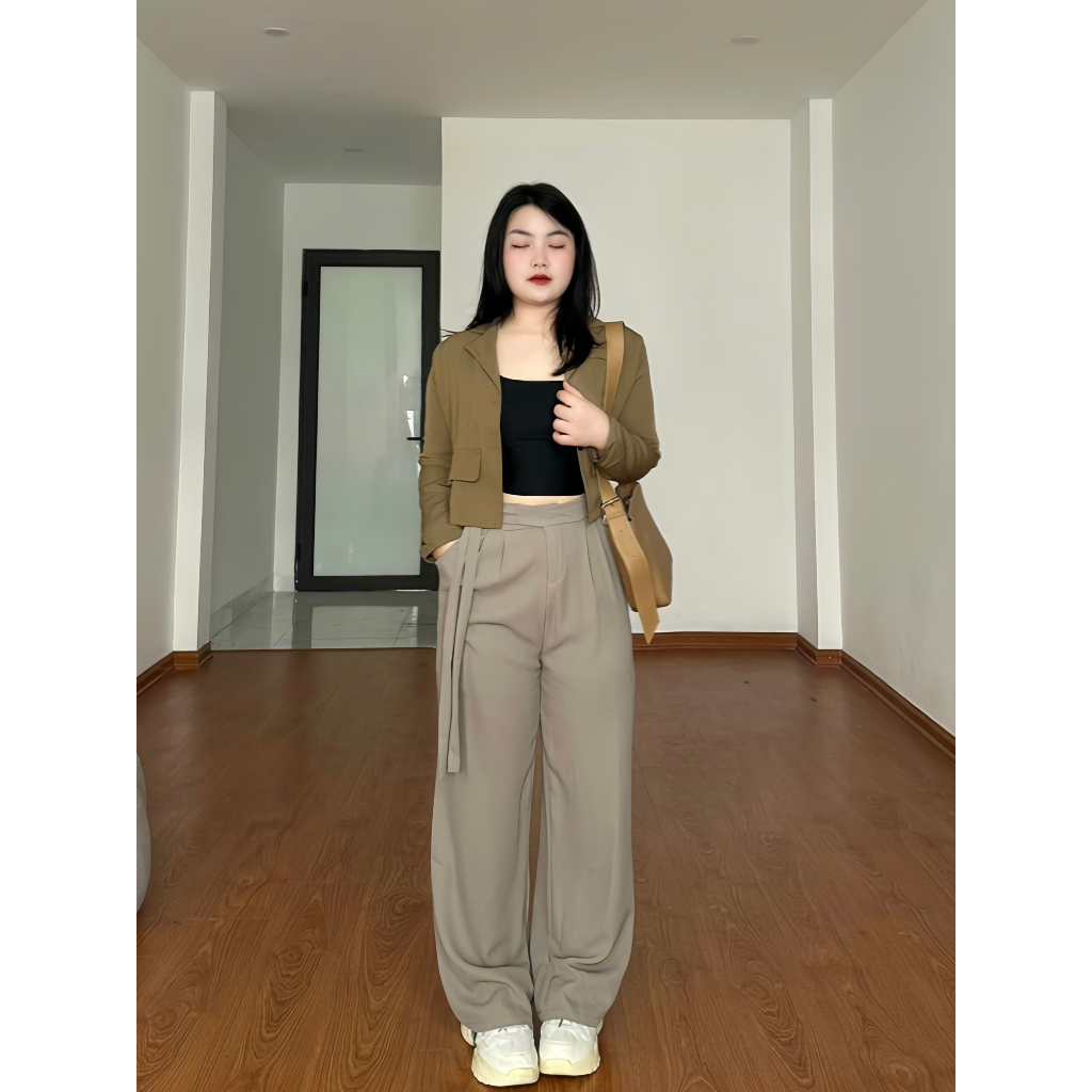 Quần vải BIGSIZE dây khuy M1138 55-95KG