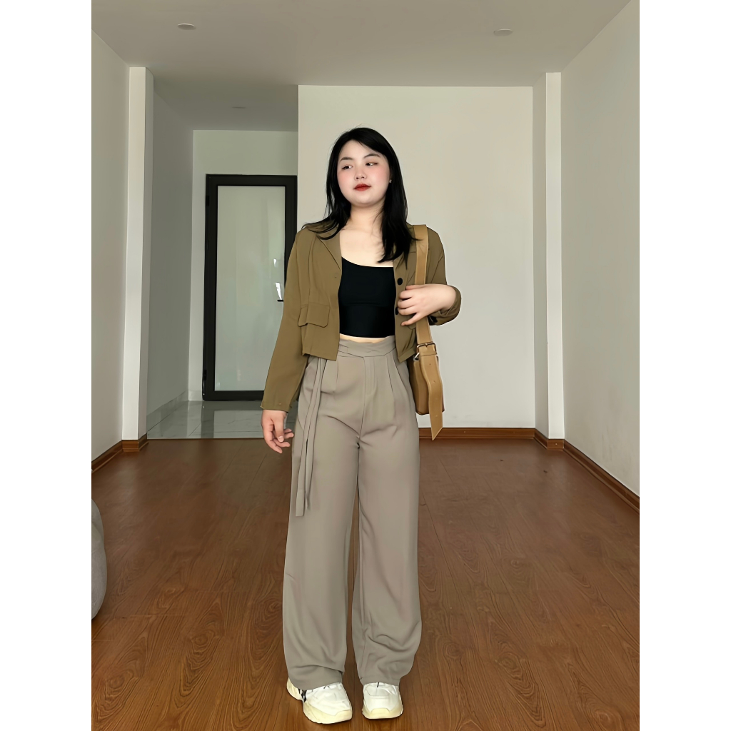 Quần vải BIGSIZE dây khuy M1138 55-95KG