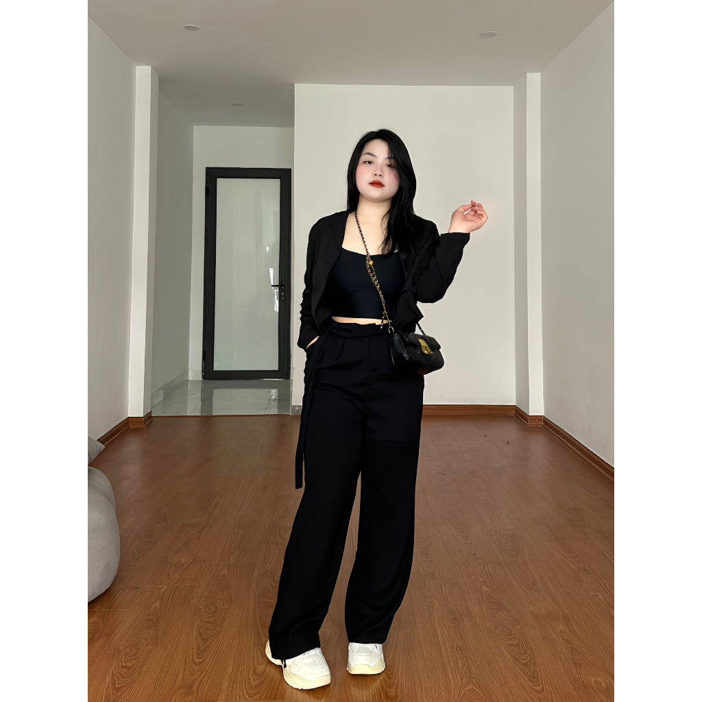 Quần vải BIGSIZE dây khuy M1138 55-95KG