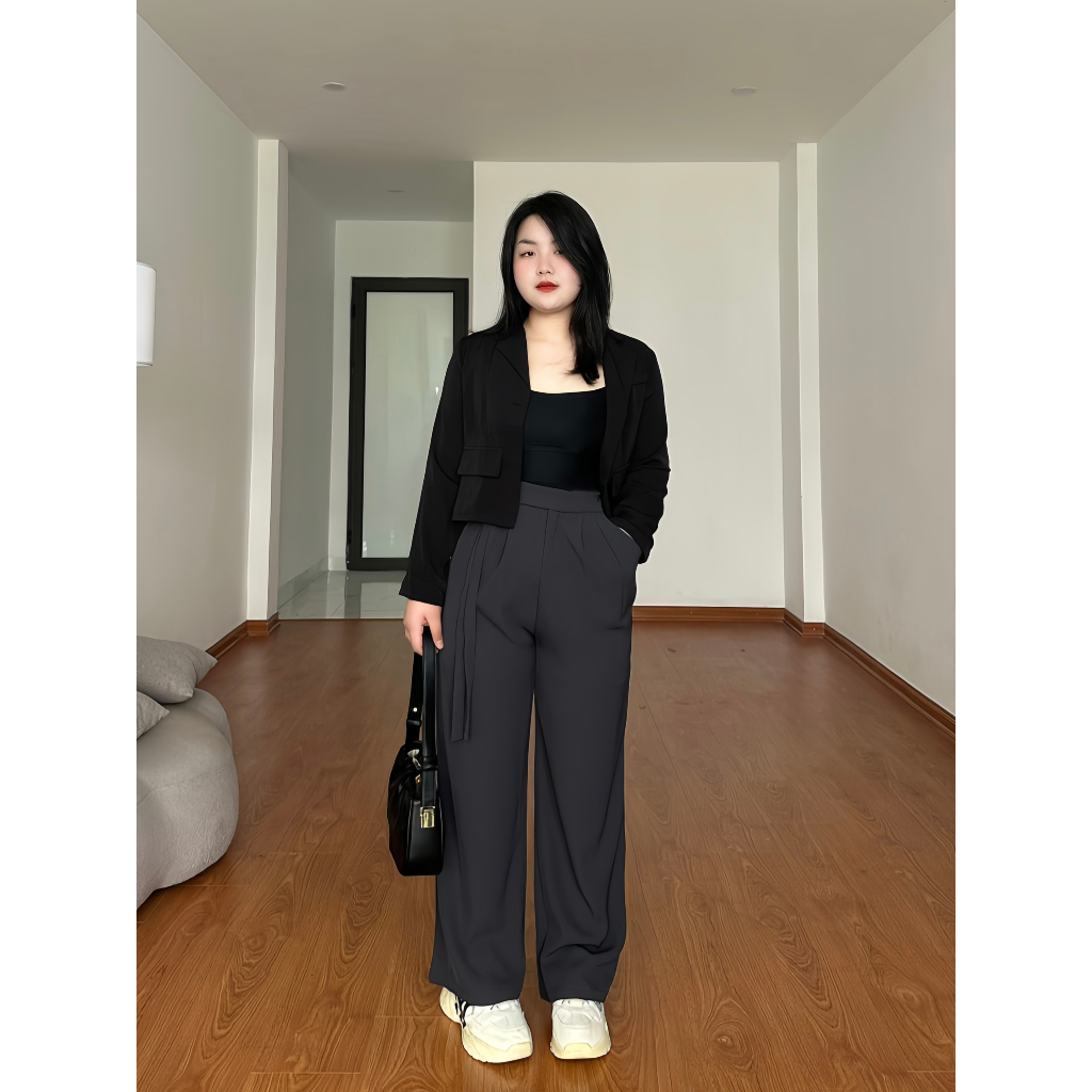 Quần vải BIGSIZE dây khuy M1138 55-95KG